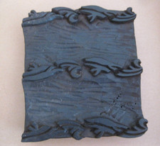 Holzstempel indisches Sari Motiv Sari-Stempel Ranke Stoffstempel 16 x 14 cm Nr.9