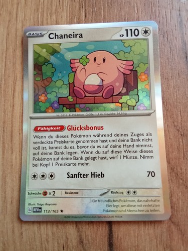 Pokemon holo karte chaneira - holo,