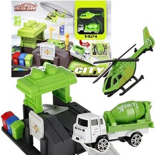 Parkhaus Set Lkw Hubschrauber