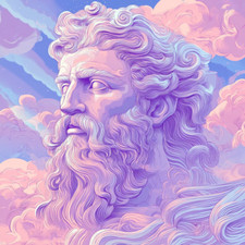 Wandtattoo Aufkleber Gott Zeus Vaporwave Wandaufkleber