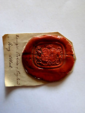 ANTIKER Historischer ORIGINAL Wachs-Siegel KÖNIGIN VICTORIA und PRINZ ALBERT