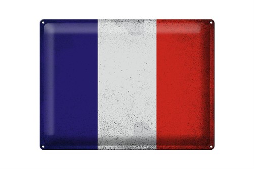 Blechschild flagge frankreich - flagge,