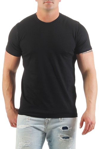 Herren basic shirt rundhals - basic, t-shirt