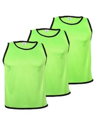 3er Set Cawila ACADEMY Trainingsleibchen Leibchen Markierung Gelb  M/L (Senior)