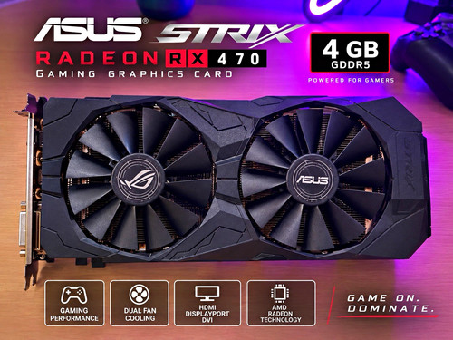 Asus strix amd radeon 470 - amd, rx