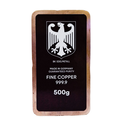 Kupferbarren 500g fein kupfer
