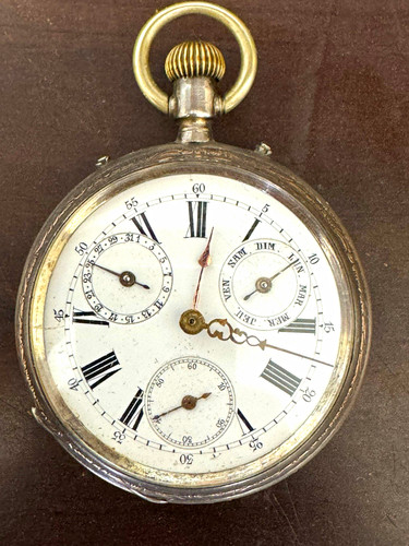 Antike taschenuhr silber - antike,