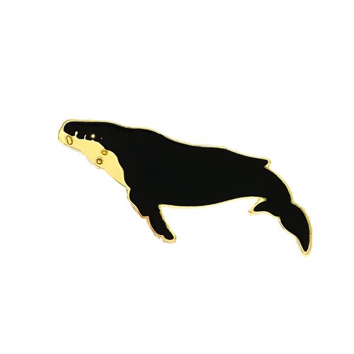 Schöne schwarze emaille wal - schwarze,