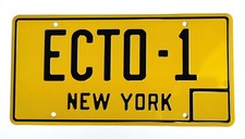 *** Ecto1 Ghostbusters Cadillac Leichenwagen Nummernschild Eaglemoss #25PV165