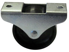 2 Stück Kohlenkastenrollen Eisen verzinkt Kunststoff schwarz Größe wählbar