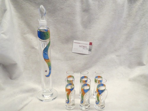 Likör service aus glas - likör,