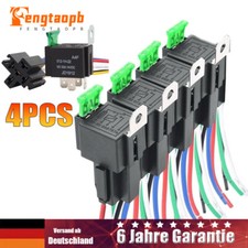 4PC KFZ Relais 5 Pin 12V 30A +