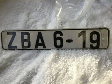  DDR KENNZEICHENSCHILD MIT KLEBEBUCHSTABEN 45 X 9CM