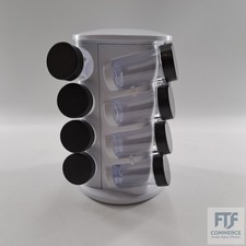 Relaxdays Gewürzständer, drehbar, 16 Gewürzdosen, aromadichte Aufbew... 10024700