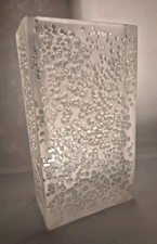 Schwere Blockvase Glas Vase