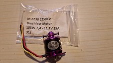 Brushless Outrunner Motor M2230 2250KV 105W 15A 7,4-11,1V