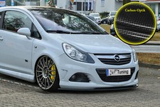 Spoilerschwert Frontspoiler ABS Opel Corsa D OPC OPC-Line 2 ABE Carbon Optik