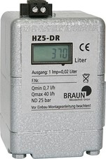 Braun Ölzähler HZ 5 DR LCD Zählwerk Heizölzähler Öl Zähler HZ5 Heizung Brenner 