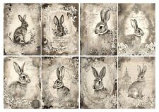 Decoupage-Bastelpapier-Softpapier-Vintage Bunny-Ostern-Hase-13497