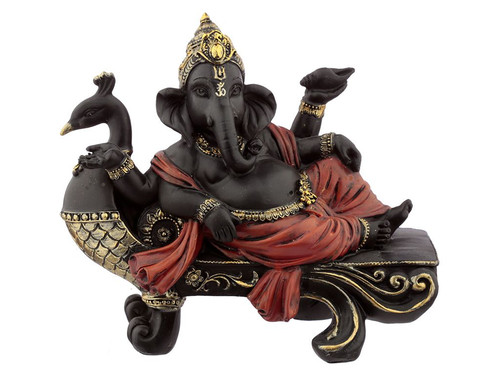 Ganesha auf pfausofa - ganesha,
