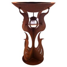 "Flammenständer" Edelrost