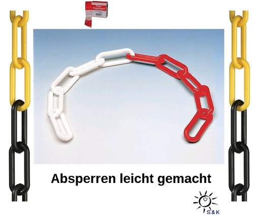 Absperrkette absperrband in - &,