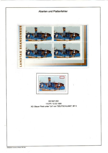 Abart plattenfehler brd de - brd,