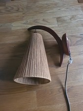 Temde Hanf Wand Leuchte Lampe Mid Century 50er 60er Dänische Leuchte