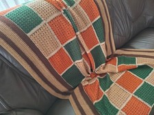 Strick- Plaid  Kuscheldecke