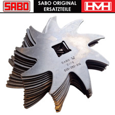 15x Original SABO Rasenmäher Vertikutiermesser | 38 EV | 38 BV | SA16495