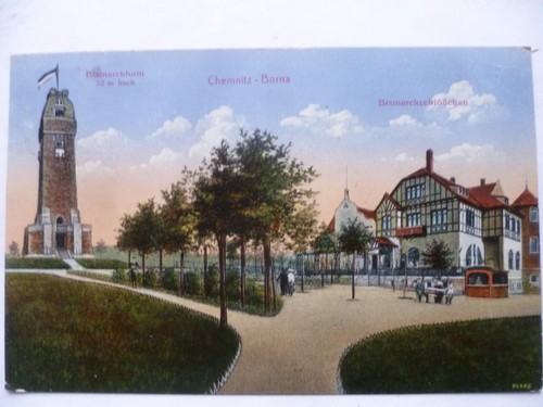 Chemnitz borna bismarckturm - ak,