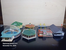 Konvolut von 7 Stück versch.Gebäude"Vollmer Faller"Modeleisenbahn HO,90er Jahre