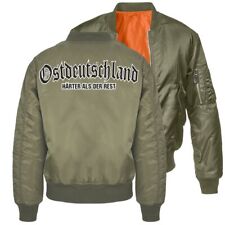 Herren Bomberjacke Ostdeutschland Härter als der Rest Größe S bis 7XL DDR Ossi 