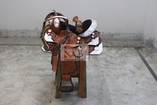 Western leder show sattel - western, mit