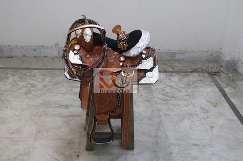 Western show sattel silver - western,