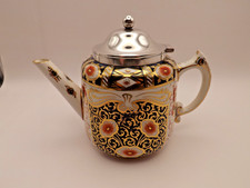 Antike Taylor, Tunnicliffe & Co gepunzt Silberdeckel Imari Teekanne um 1888