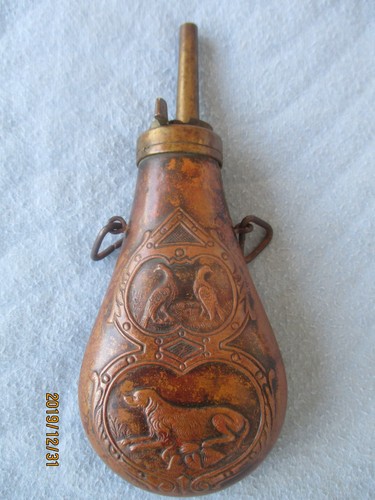 Antike pulverflasche aus - pulverflasche,