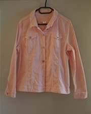 Damen Jeansjacke Gr. 44 rosa