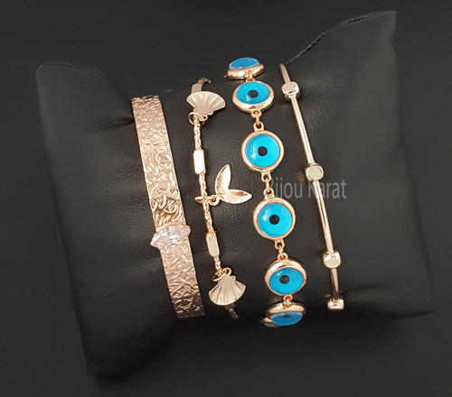 Nazar rose gold armband - nazar,