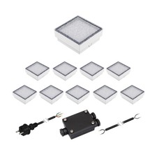 LED Pflasterstein Bodeneinbauleuchte CUS für außen, IP67, eckig, 15 x 15cm,