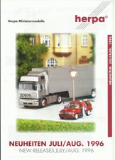 Katalog Herpa Neuheiten Juli/August 1996 Modellautos + Zubehör HO 1:87