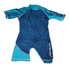 MÄDCHEN / JUNGEN TÜRKIS BLAU ZUNBLOCK UV EINTEILER LEGSUIT ZUNBLOCK 74 80