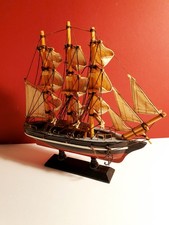 Holzmodell Segelschiff, Dreimaster, historisch