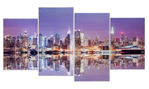 Wandbild teilig manhattan - wandbild,