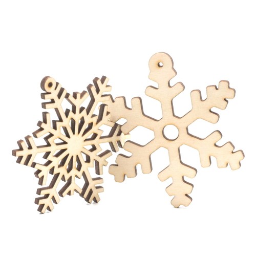 Schneeflocke holz baumschmuck - schneeflocke,