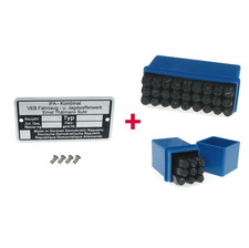 Typenschild BLANKO +