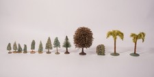 13-tlg. Konvolut antike Bäume Modellbau Eisenbahn Bauernhof versch. Varianten