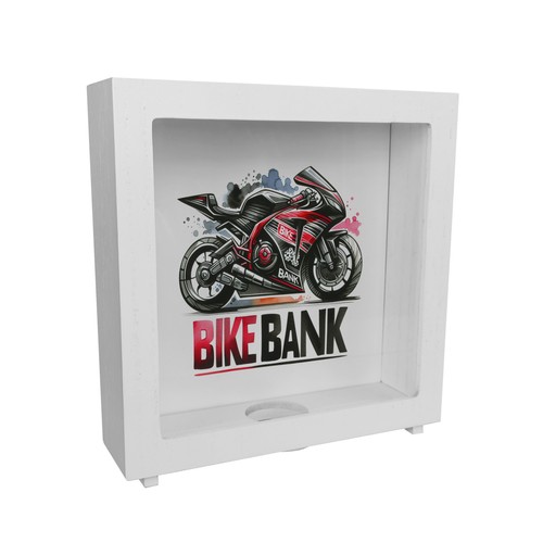 Rennmotorrad rahmen spardose - rahmen,