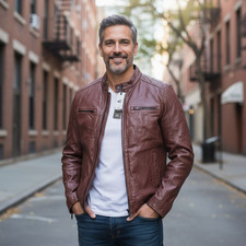 CAMEL ACTIVE Herren Lederjacke