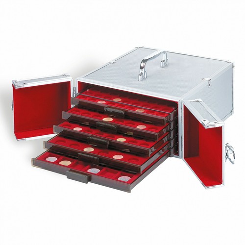 Münzkoffer aus aluminium - münzkoffer,
